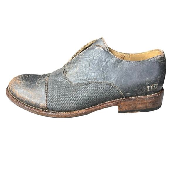 Bed Stu Women’s Eden Grey Distressed Slip On Loafer Size US 9 - Picture 3 of 11